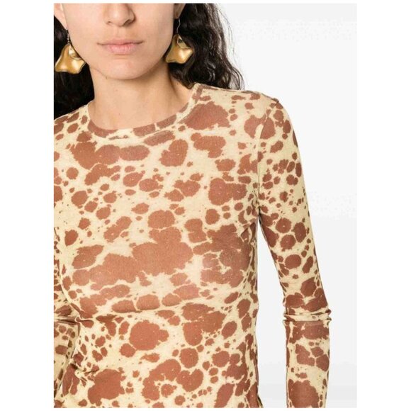 Nanushka Lymee Long Sleeve Tie Dye Mesh Top NWT Size Small - Picture 4 of 11